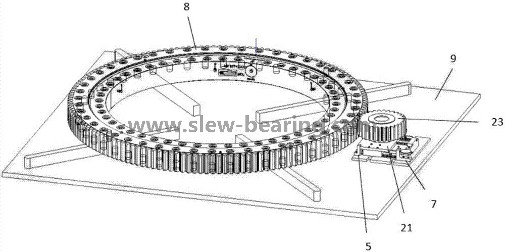 Rulment cu inel de rotire de înaltă calitate XZWD pentru remorcă cu masă rotativă